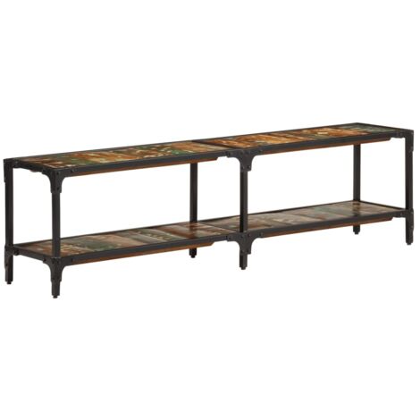 Meuble TV，Banc TV，Armoire TV 150x30x41 cm bois massif de récupération CFW208116