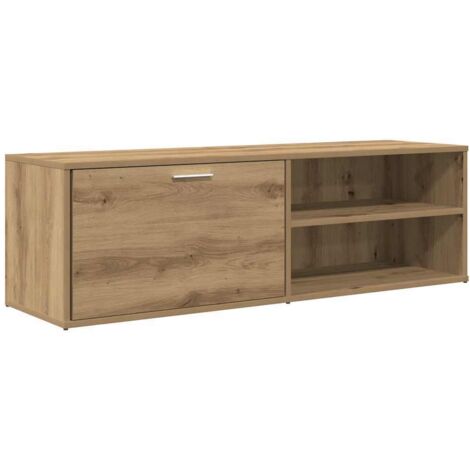 Meuble TV，Banc TV，Armoire TV chêne artisanal 120x34x37 cm bois d'ingénierie CFW840339