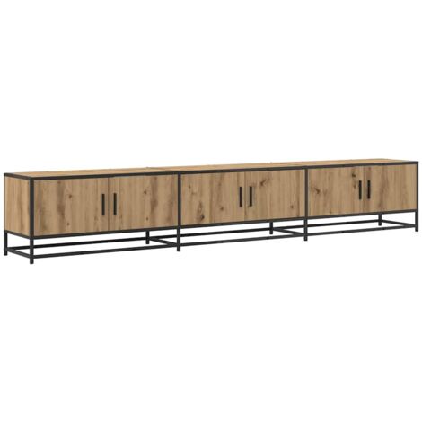 Meuble TV，Banc TV，Armoire TV chêne artisanal 240 x 35 x 41 cm Bois d'ingénierie CFW158883