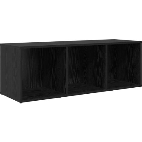 Meuble TV，Banc TV，Armoire TV Chêne noir Bois d'ingénierie CFW507582