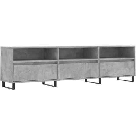 Meuble TV,Banc TV,Armoire TV gris béton 150x30x44,5 cm bois d'ingénierie CFW894270