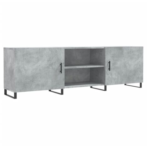 Meuble TV,Banc TV,Armoire TV gris béton 150x30x50 cm bois d'ingénierie CFW222478
