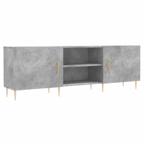 Meuble TV,Banc TV,Armoire TV gris béton 150x30x50 cm bois d'ingénierie CFW691724