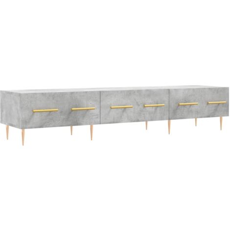 Meuble TV,Banc TV,Armoire TV gris béton 150x36x30 cm bois d'ingénierie CFW578788