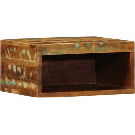 Meuble TV，Banc TV，Armoire TV mural 40x30x19 cm bois massif de récupération CFW403102