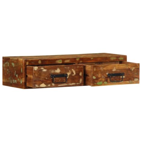 Meuble TV，Banc TV，Armoire TV mural 80x30x19 cm bois massif de récupération CFW206032