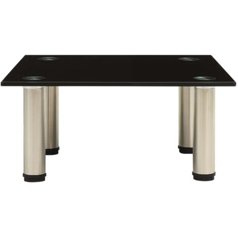 Meuble TV，Banc TV，Armoire TV Noir 40x35x17 cm Verre trempé CFW243981
