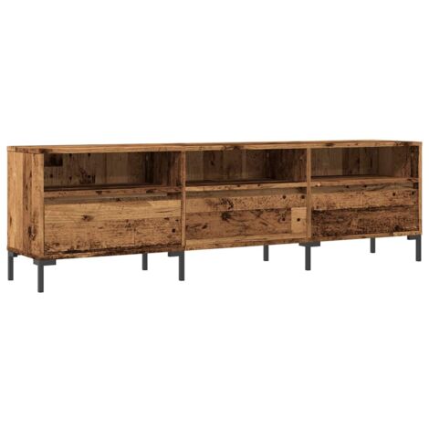 Meuble TV，Banc TV，Armoire TV vieux bois 150x30x44,5 cm bois d'ingénierie CFW663750