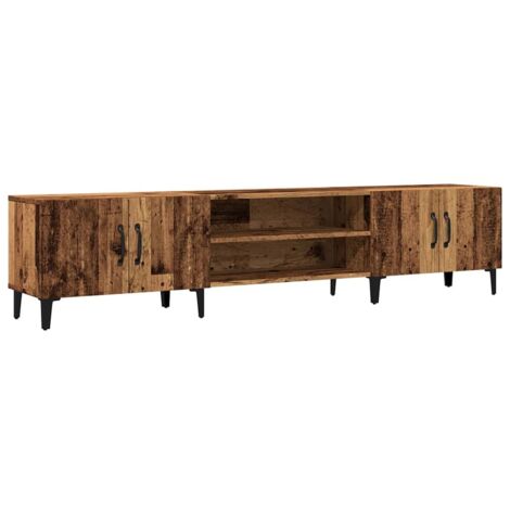 Meuble TV，Banc TV，Armoire TV vieux bois 180x31,5x40 cm bois d'ingénierie CFW974651