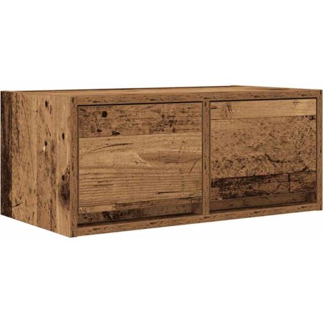 Meuble TV，Banc TV，Armoire TV vieux bois 60x31x25,5 cm bois d'ingénierie CFW373821