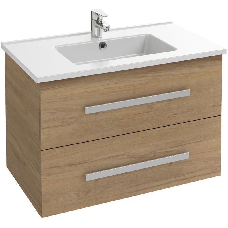 Jacob Delafon - Meuble vasque 80 cm Ola Up chêne