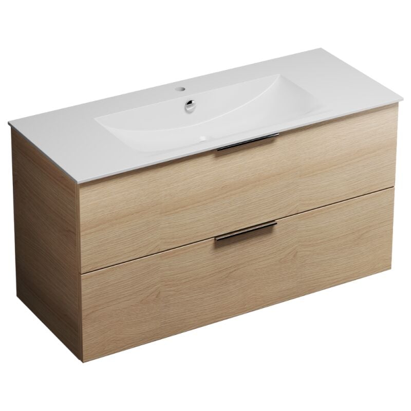 Burgbad - Meuble de salle bain120 cm Olena chêne clair