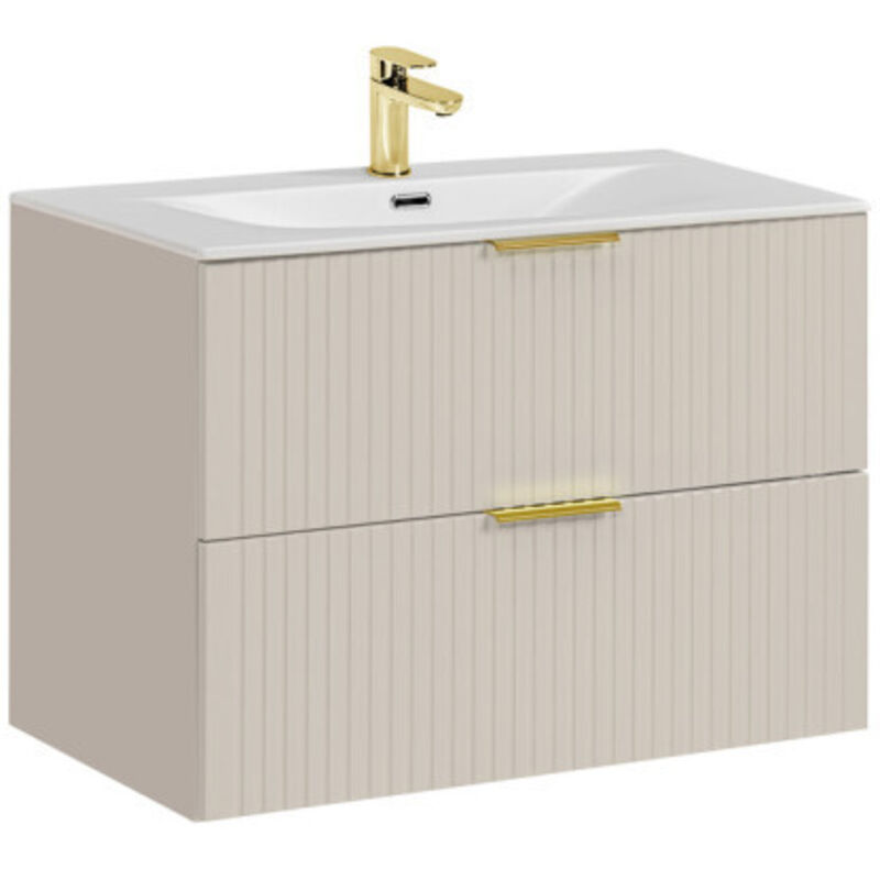 Meuble vasque à encastrer 80 cm - Georgia Cashmere - Livraison gratuite