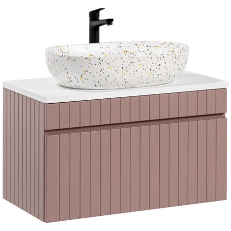 Meuble vasque à poser - 80 cm - Emblematic Rose - Livraison gratuite