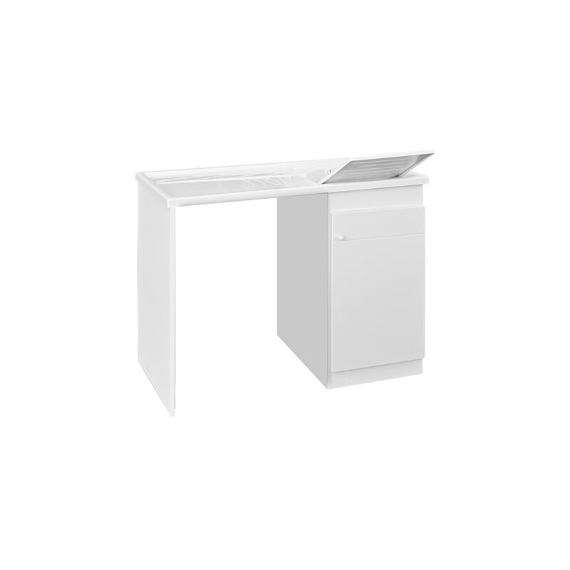 Couvercle évier + lave-linge Baignoire en résine 60x107x90 cm