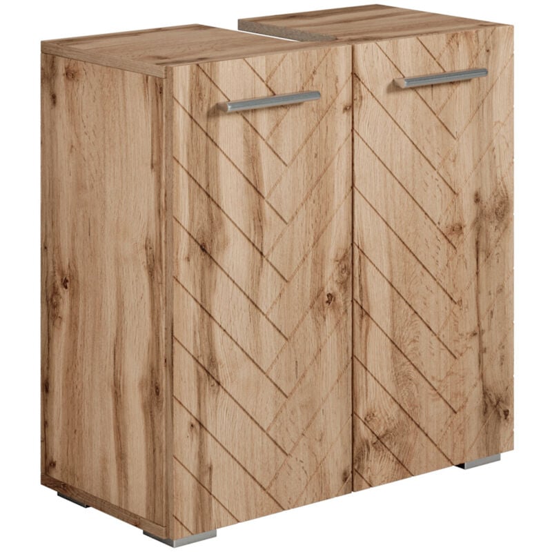 Badplaats - Meuble vasque Jupiter 60 x 30 x 60 cm Chêne - Chev