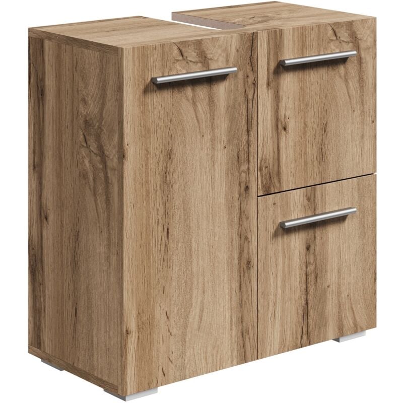 Badplaats - Meuble sous lavabo Mars 60 x 30 x 60 cm Chene marr