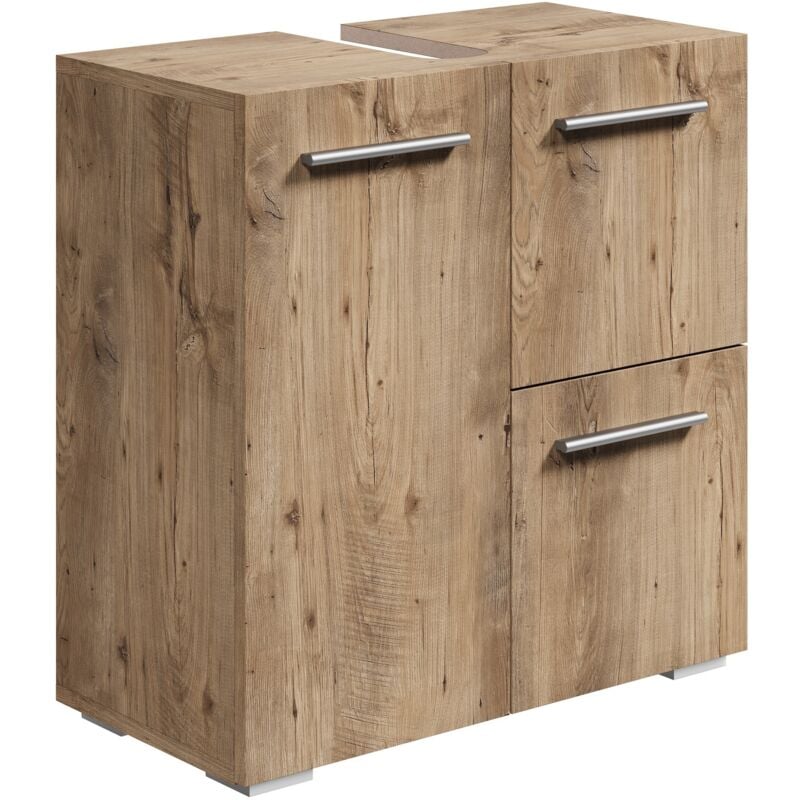 Badplaats - Meuble sous lavabo Mars 60 x 30 x 60 cm Chene - Me