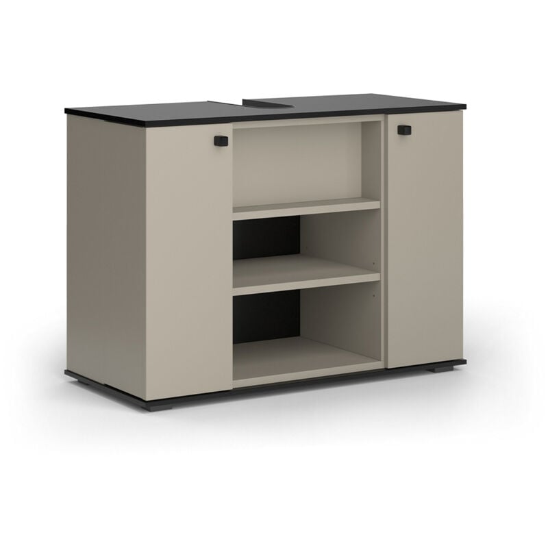 Vicco - Meuble sous lavabo Joli, Grège, 80x59cm avec 2 portes