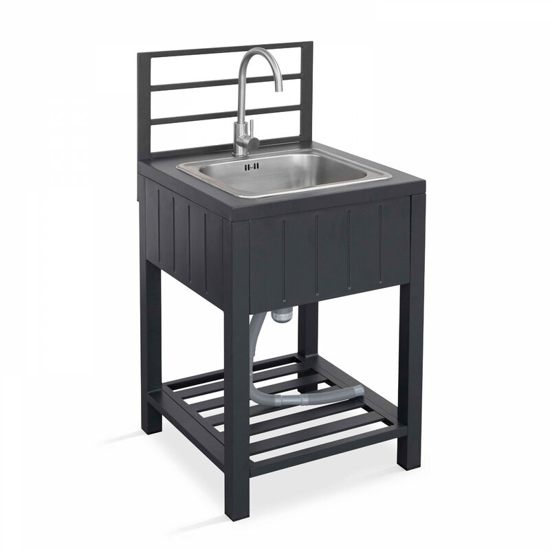 Oviala - Meuble évier inox cuisine extérieure