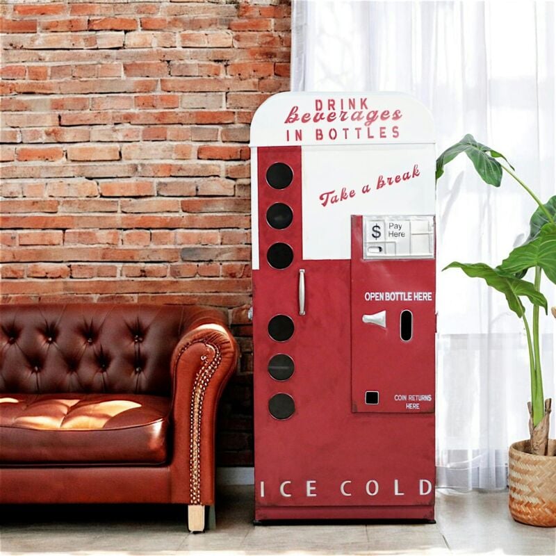 Meuble vintage distributeur boissons