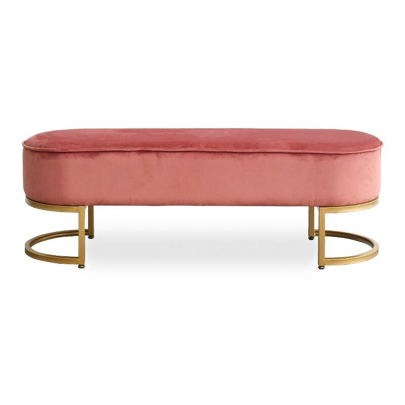 Banquette Rose Velours Pas cher Contemporain Confort