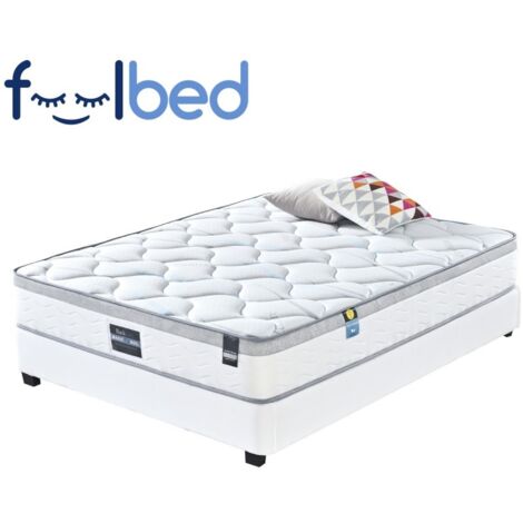 MEUBLER DESIGN Matelas Ultra Confort Romance - 140x190, Mousse, Rectangulaire, Style Classique, 140 x 190 x 25 cm