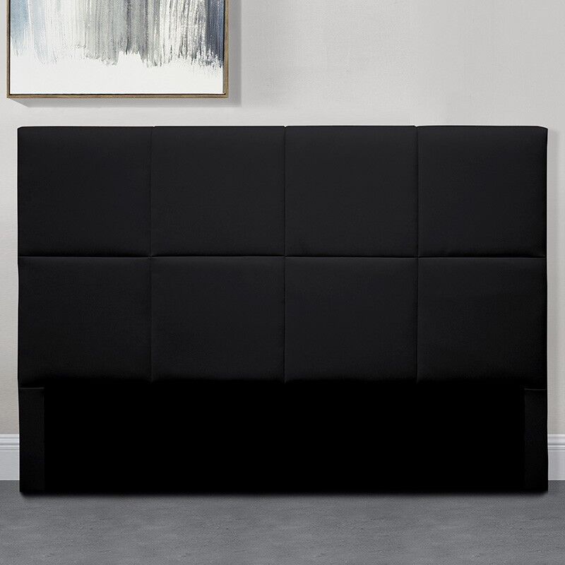 Tête De Lit Design Alexi - Noir - 160 Cm, Polyuréthane, Rectangulaire, Style Contemporain, 160 x 8 x 103.5 cm - Meubler Design