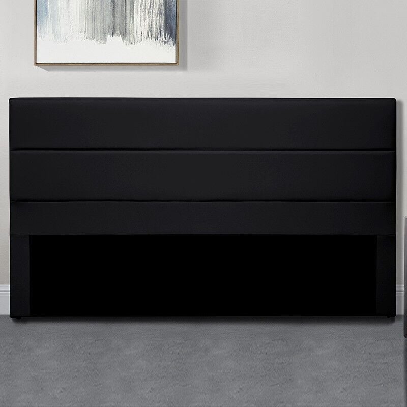 Tête De Lit Design Ava - Noir - 140 Cm, Polyuréthane, Rectangulaire, Style Contemporain, 140 x 6 x 89 cm - Meubler Design