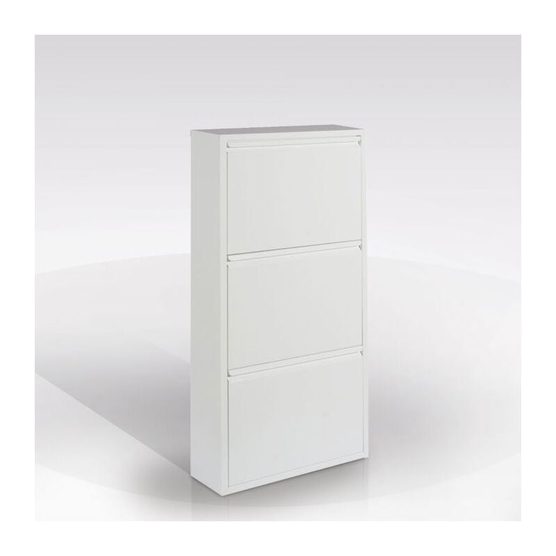 Iperbriko - Meubles à chaussures 50x15x103 cm avec 3 volets.