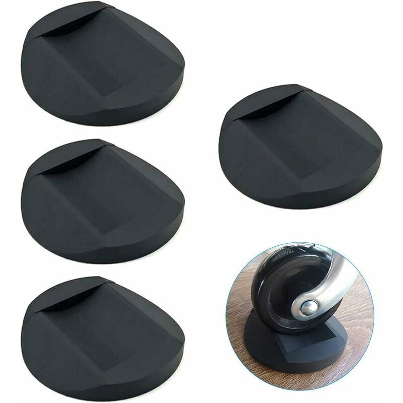 VURAHOME - Meubles Castor Cups 4 PCS, Pieds en Caoutchouc Pads Anti Dérapant Meubles Coasters, Chair Leg Floor Protectors Floor Bed Sofa Wheel