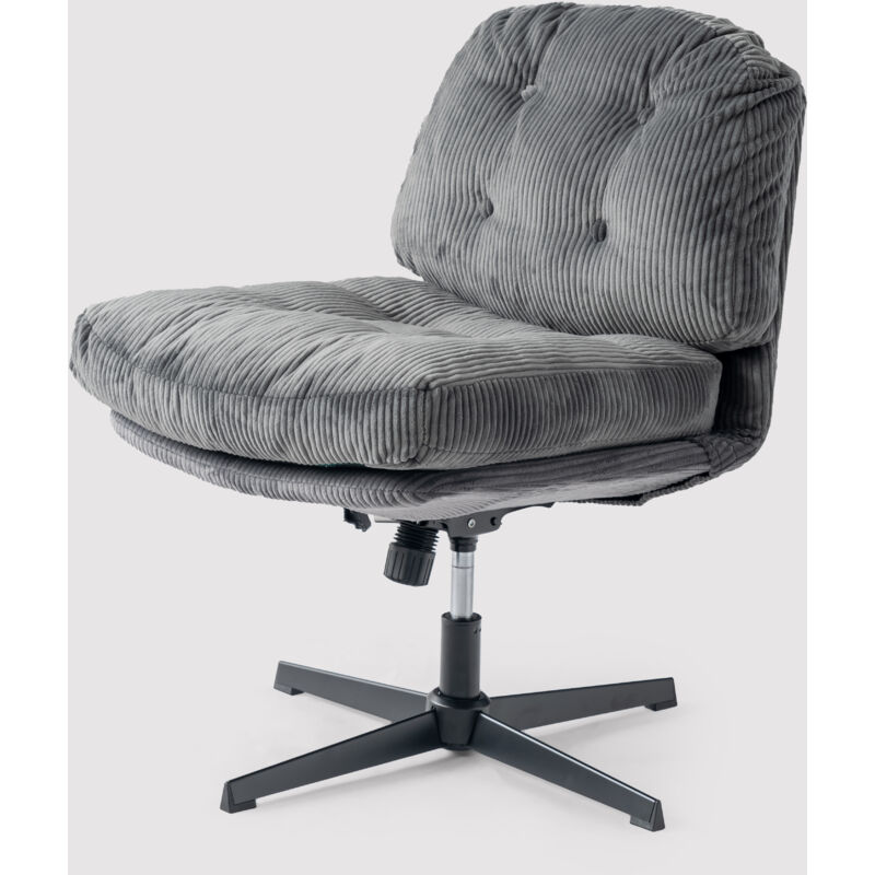 Meubles Cosy - Chaise longue pivotante réglable, sans accoudoirs, alintonex, gris