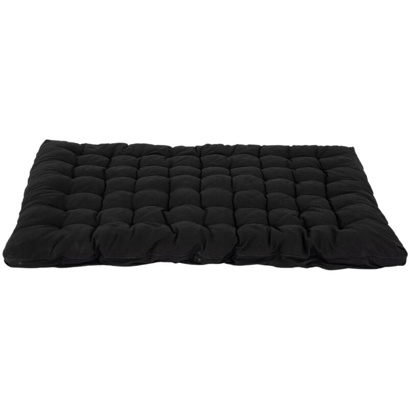 Meubles Cosy - Futon 2 Places Portable Matelas Pliable, 135x190x10cm, Noir