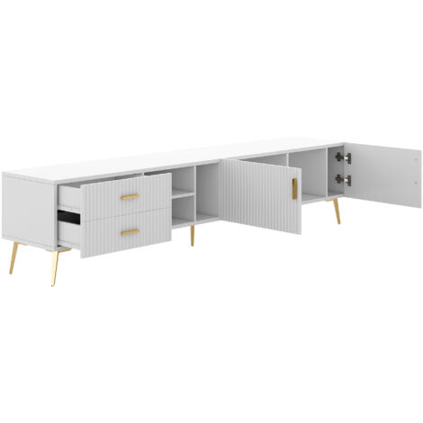 Meubles de montage pour téléviseurs de 75 pouces. Meubles bas, meubles de rangement pour téléviseurs. Centers d’entretenement moderne. Consoles de divertissement.