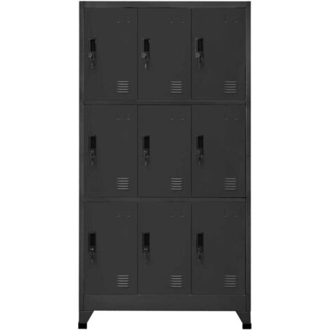 Meubles de Rangement，Armoire à casiers Anthracite 90x45x180 cm Acier CFW906734