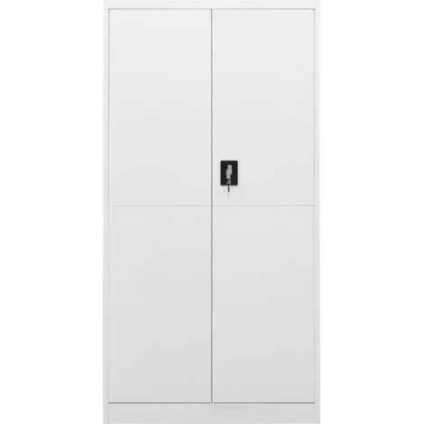 Meubles de Rangement，Armoire à casiers Blanc 90x40x180 cm Acier CFW897491