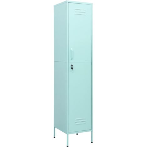 Meubles de Rangement，Armoire à casiers Vert menthe 35x46x180 cm Acier CFW539642