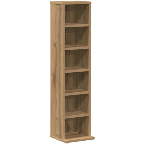 Meubles de Rangement，Armoire à CD chêne artisanal 21x20x88 cm bois d'ingénierie CFW771374
