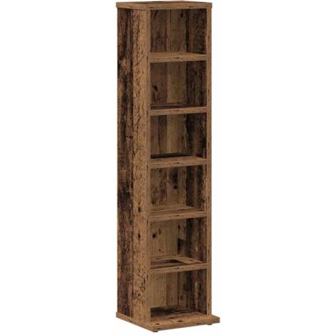 Meubles de Rangement，Armoire à CD vieux bois 21x20x88 cm bois d'ingénierie CFW794291