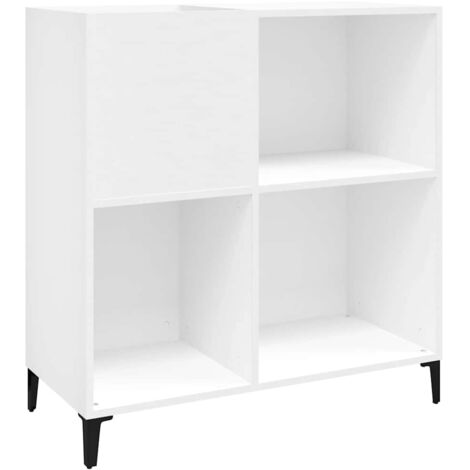 Meubles de Rangement，Armoire à disques blanc 84,5x38x89 cm bois d'ingénierie CFW254499