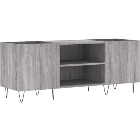 Meubles de Rangement，Armoire à disques sonoma gris 121x38x48 cm bois d'ingénierie CFW234343