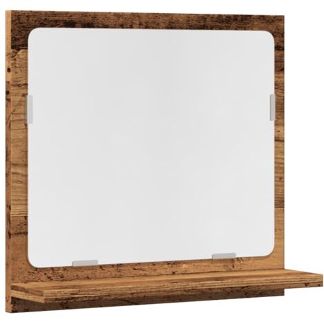 Meubles de Rangement，Armoire à miroir de salle de bain vieux bois bois d'ingénierie CFW853209