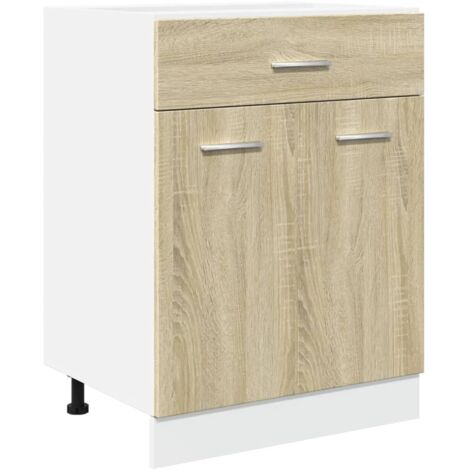 Meubles de Rangement，Armoire à tiroirs "Lyon" Chêne Sonoma 60 x 46 x 81,5 cm Bois d'ingénierie CFW923579