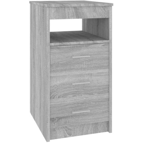 Meubles de Rangement，Armoire à tiroirs Sonoma gris 40x50x76 cm Bois d'ingénierie CFW541444