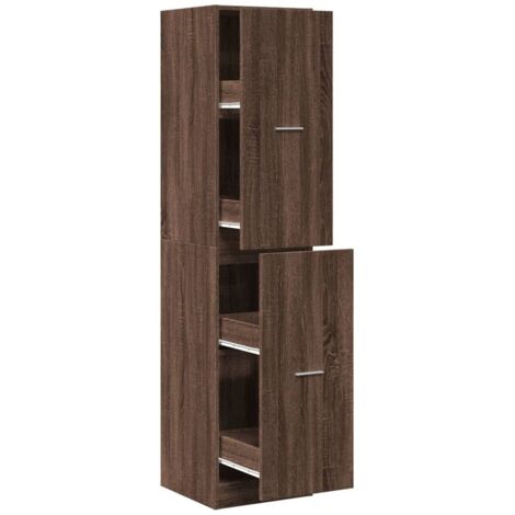 Meubles de Rangement，Armoire apothicaire chêne marron 40x41x174,5 cm bois ingénierie CFW383825