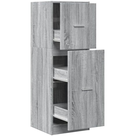 Meubles de Rangement，Armoire apothicaire sonoma gris 40x41x118 cm bois d'ingénierie CFW646395