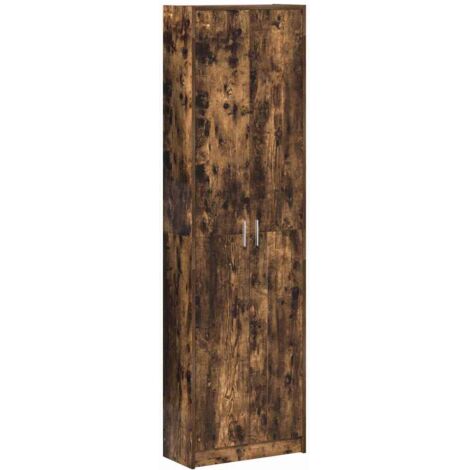Meubles de Rangement,Armoire Chêne fumé 55 x 25 x 189 cm Bois d'ingénierie CFW290818