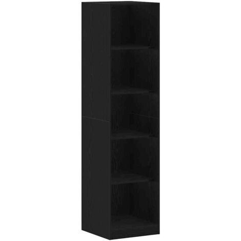 Meubles de Rangement，Armoire Chêne noir 50 x 50 x 200 cm Bois d'ingénierie CFW905648