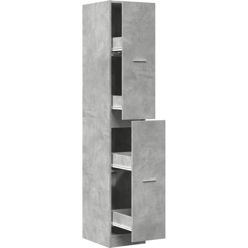 Meubles de Rangement，Armoire d'apothicaire gris béton 30x41x174,5 cm bois ingénierie CFW586609