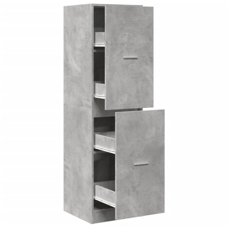 Meubles de Rangement，Armoire d'apothicaire gris béton 40x41x144,5 cm bois ingénierie CFW951616
